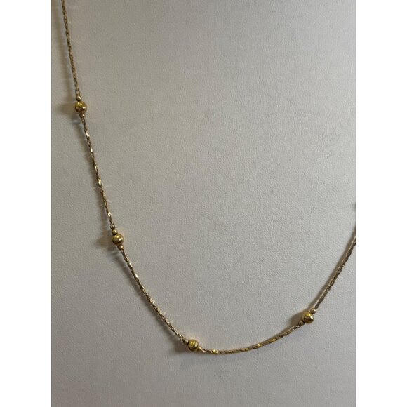 Premier Designs Gold-Tone Beaded Chain Necklace 24" - Picture 7 of 9